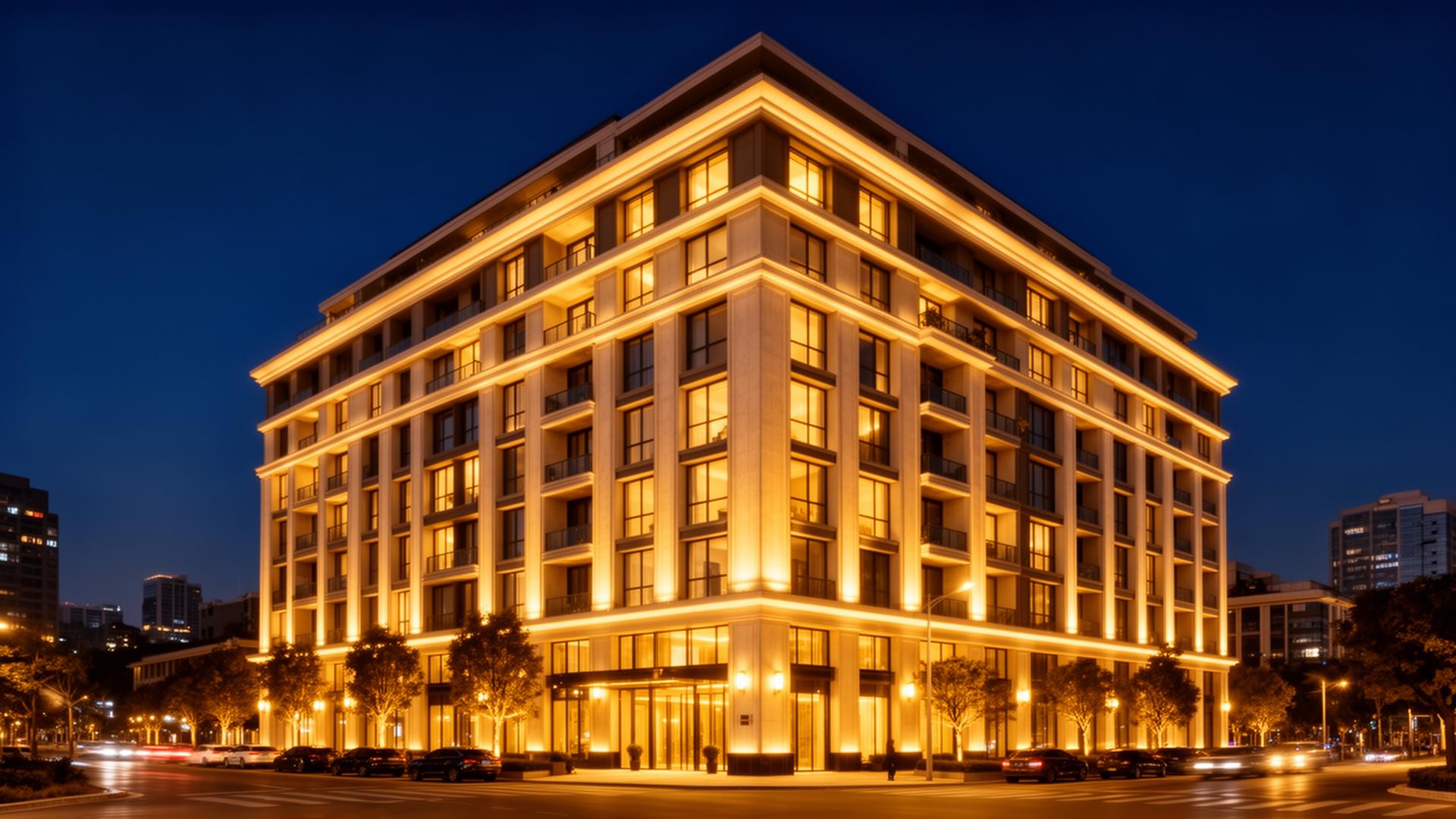 Luxury apartment building
